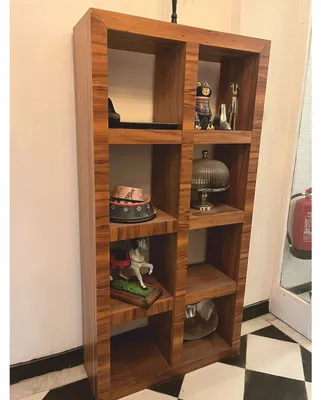 Image de Casa Padrino Luxe Meuble d'étagères en bois massif Brun H. 170 cm - Pièce d'exposition