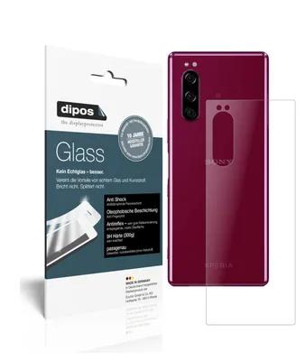 Produktbild von 2x Schutzfolie für Sony Xperia 5 Rückseite matt - Anti-Shock 9H Folie dipos Glass Kunststoffglas