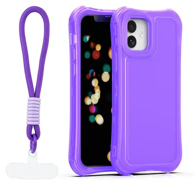 Obrázek produktu pro Ochranné pouzdro Safepop s poutkem pro iPhone 12 / 12 Pro 6,1" – fialové