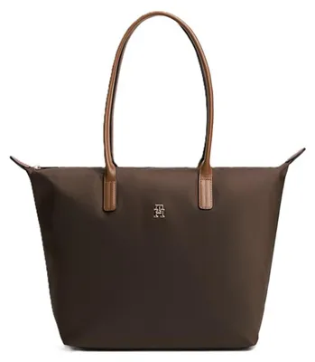 Produktbild von Tommy Hilfiger Popette Tote Bag, Stoffbeutel, Reißverschluss, Erwachsener, OS, Braun, Fondant brown