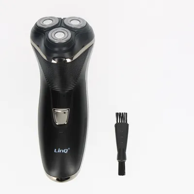 Obrázok produktu pre LinQ, elektrický holiaci strojček s 3D efektom a 3 rotačnými hlavami, čierny / strieborný