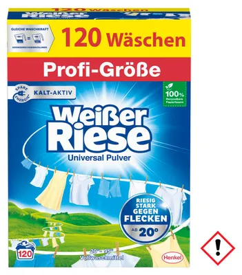 Produktbild von Weißer Riese Universal Pulver Profi Wäsche 120WL 6000g