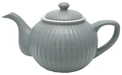 Produktbild von Greengate Alice Teekanne stone grey 1 l