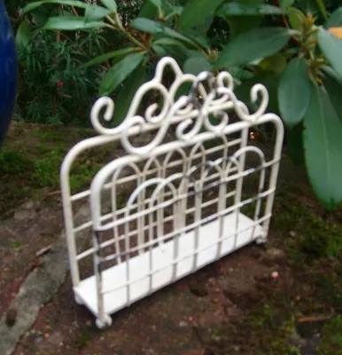 Produktbild von Serviettenhalter, Serviettenständer, Ablage, Eisen, weiß, Landhausstil
