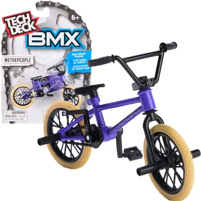 Produktbild von Tech Deck klein BMX mini fingerbike kit WeThePeople lila+ Aufkleber