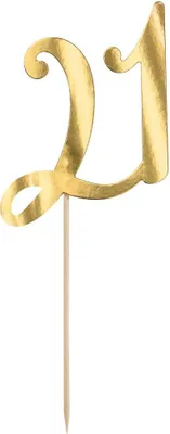 Produktbild von Golden 21st Tortentopper 20,5cm