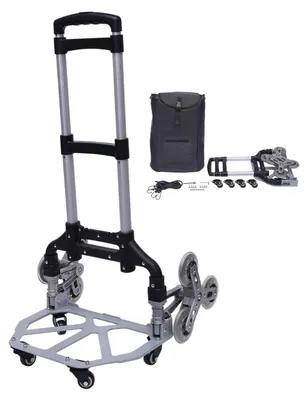 Image de Solidchoice - Chariot pliable pour escaliers, avec corde élastique et sac