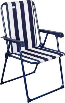 Produktbild von Famanu Klappstuhl 54 x 53 x 85 cm - Stabil und Aktiv - Blau/Weiß