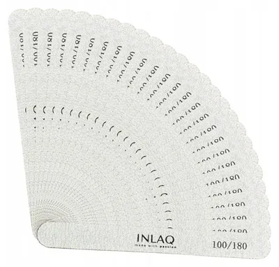 Zdjęcie produktu dla INLAQ Pilnik do Paznokci 100/180 Prosty Pilniczki