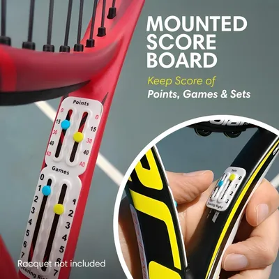 Immagine prodotto di Contatore portatile per tennis e padel, leggero, conforme agli standard ITF, ideale per l'utilizzo durante le partite
