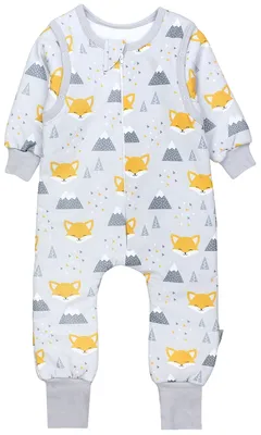 Produktbild von TupTam Baby Schlafsack mit Füßen und Ärmel e Materialien Winterschlafsack, Farbe: Gelber Fuchs im Winter, Größe: 116-122