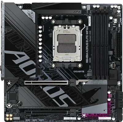 Zdjęcie produktu dla Gigabyte B840M Elite WIFI6E B840 AM5 mATX DDR5 - AMD Sockel AM5 (Ryzen Zen4) - Micro/Mini/Flex-ATX (B840M A Elite WIFI6E)