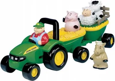 Zdjęcie produktu dla John Deere traktor grający ze zwierzątkami TOMY