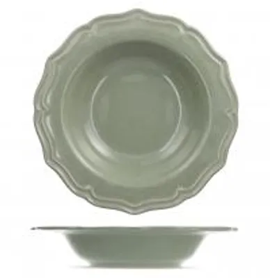 Immagine prodotto di H&H Set 6 Piatti Fondi Sinfonia In Stoneware Verde Cm 24