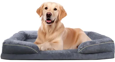 Immagine prodotto di Divano ortopedico per cani, grande, 91x69x18 cm - Cuscino removibile e lavabile