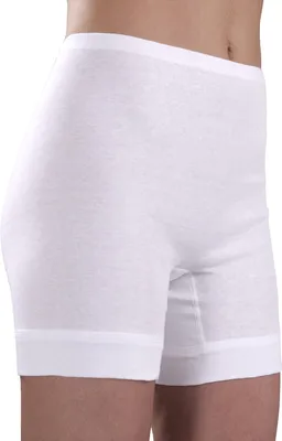 Produktbild von HERMKO 1900 Damen Langbeinschlüpfer; Unterhose mit Tunnelzug und längerem Bein aus 100% Bio Baumwolle, Farbe:weiß, Größe:44 (L)