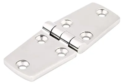 Obrázok produktu pre Náhradný záves na dvere kajuty lodnej kajuty z nehrdzavejúcej ocele, zapustený, 102 × 38 mm