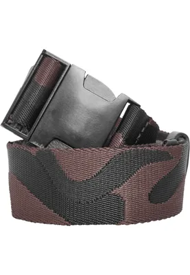 Produktbild von Urban Classics TB2170 | Jaquard Camo Belt 120 cm - Farbe: black/brown - Größe: 120cm