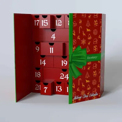 Image de Calendrier de l'Avent en forme de cube, édition exclusive