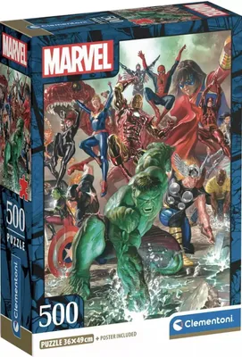 Immagine prodotto di Clementoni - Puzzle Marvel 500 elementów - Oryginalny produkt premium