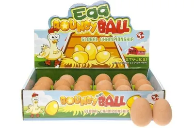 Produktbild von Flummi Ei,  Hüpfei Gummiei, Hüpfei Kinder,  Mitgebsel, Osterei, Scherzartikel, 1 Stück LG Import