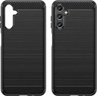Obrázok produktu pre Kryt Carbon Case kompatibilný so Samsung Galaxy A14 5G flexibilný silikónový karbónový kryt čierny