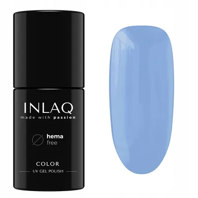Zdjęcie produktu dla INLAQ Lakier Hybrydowy Baby Blue 6ml HEMA Free