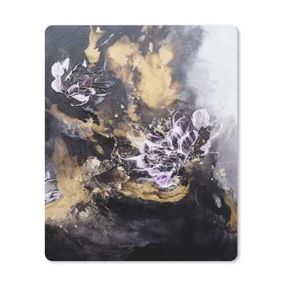 Produktbild von MuchoWow® Mauspad Mousepad Abstrakt - Schwarz - Grau - Farbe 30x40 cm - Mousepads - Maus Mat - Pad - Mausunterlage - Mausmatten