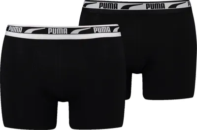 Produktbild von 2er Pack PUMA Multi Logo Boxershorts Herren black L