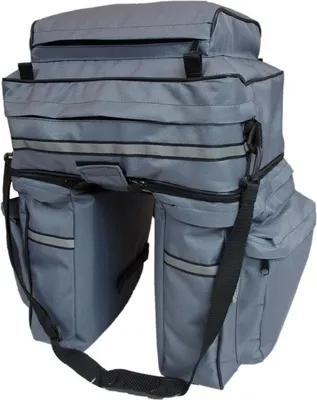 Produktbild von WITAN Gepäcktasche Fahrradtasche Satteltasche Fahrrad Gepäckträger Tasche FT3 Grau