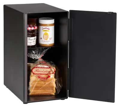 Brotkasten TOWER, schwarz, Stahl, 22 x 34,5 x 41 cm
