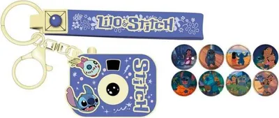 Productafbeelding van Disney Stitch sleutelhanger met projector + 8 afbeeldingen