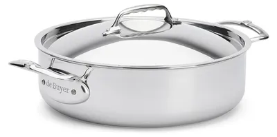Produktbild von De Buyer Affinity Bratentopf niederer mit Deckel 28 cm