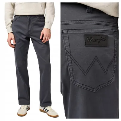 Produktbild von Wrangler | Herrenhose Texas schwarz Regular Fit Baumwolle Stretch Business Casual W32 L30