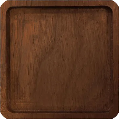 Image de Dessous de verre, bois foncé - carré - n° 3
