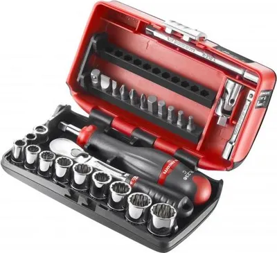 Produktbild von Facom Steckschluessel-Set 1/4Z 12-Kant 27tlg