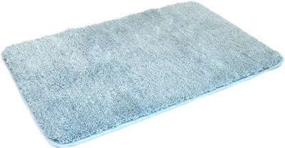 Produktbild von Kinzler hochwertige Mikrofaser Badematte , 70x120 cm, mit rutschfestem Rücken, hellblau; J-10007/16
