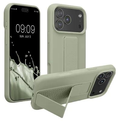 Produktbild von kwmobile Handyhülle für Apple iPhone 18 Pro Max / iPhone 17 Pro Max Hülle - TPU Silikon Case mit Fingerhalter und Stand - Schutzhülle Cover in