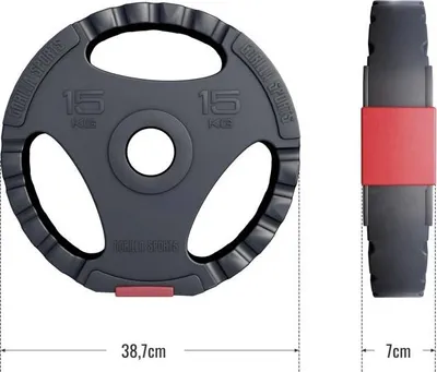 Obrázek produktu pro Gorilla Sports Činkový kotouč Olympia, plast, 15 kg