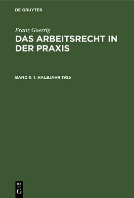 Produktbild von 1. Halbjahr 1925