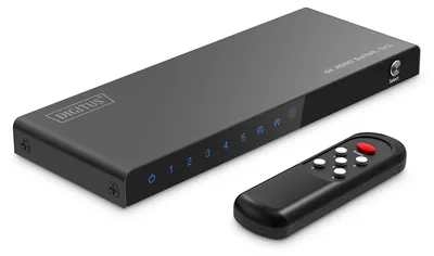 Produktbild von DIGITUS 4K HDMI Switch, 5x1