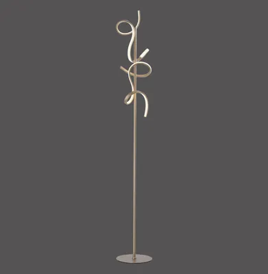 Produktbild von JUST LIGHT CURLS LED Stehleuchte Warmweiss Dimmbar 22W 2-fach messingmatt 19031-60