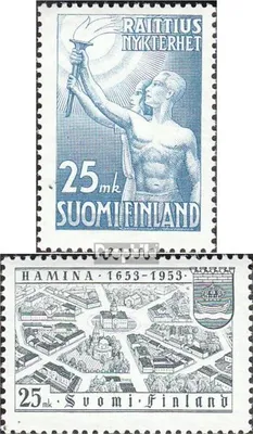 Produktbild von Briefmarken Finnland 1953 Mi 416,417 (kompl.Ausg.) gestempelt Antialkoholbewegung