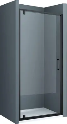 Immagine prodotto di doporro Box Doccia 90x200cm, Box Doccia a Nicchia Cabina Bagno Vetro Trasparente Incluso Rivestimento Nero Teramo61K