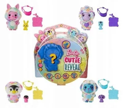 Produktbild von Mattel Barbie Cutie Reveal Tier-Überraschungsset Spielzeugpuppe