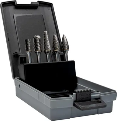 Produktbild von Bahco Hartmetall Frässtifte Set für Metall 10 und 12 mm, 5-tlg.