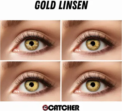 Produktbild von Zoelibat Gold Sparkle 12-Monats-Kontaktlinsen glänzender Cosplay Fantasy Look
