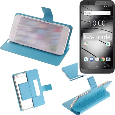 Produktbild von K-S-Trade Schutz-Hülle Handy-Hülle kompatibel mit Gigaset GS185 Schutz Hülle  Flip cover Handy case Smartphone Handyhülle blau