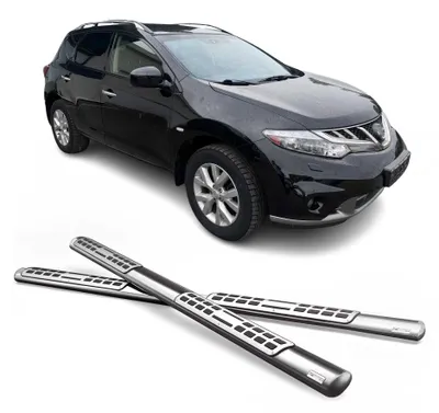 Image de Marchepieds Latéraux pour Nissan Murano 2008-2014 Acier Inoxy Argent, Image générée par une IA