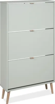 Produktbild von finori Schuhkipper Vigo 49A terrakotta melaminbeschichtet GERMANY HxBxT 125x70x24 cm, Farbe:Pastel grün
